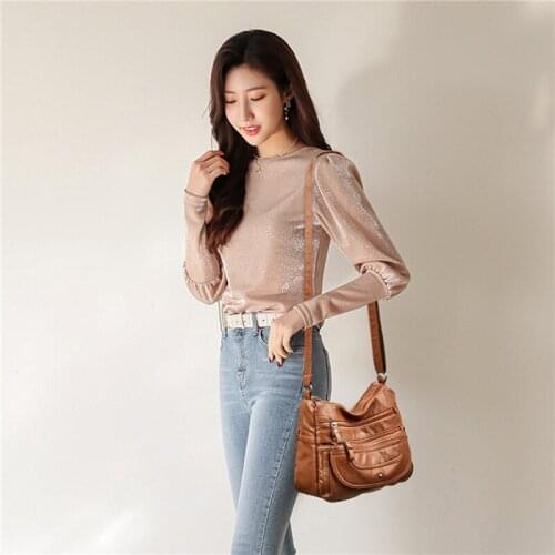 New Shoulder Bags Clutches Ladies Party Purse Women Crossbody Shoulder Retro Multilayer Lady Messenger Bags 2021 Fashion