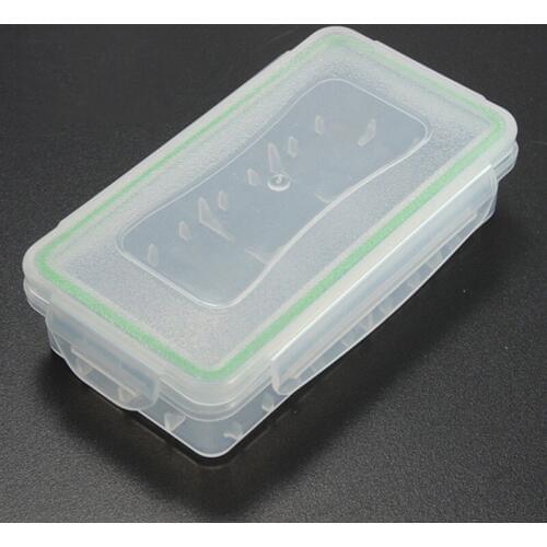 Waterproof Clear Plastic Battery Storage Case Holder Organizer for 18650 16340 Batteries with Case Bag