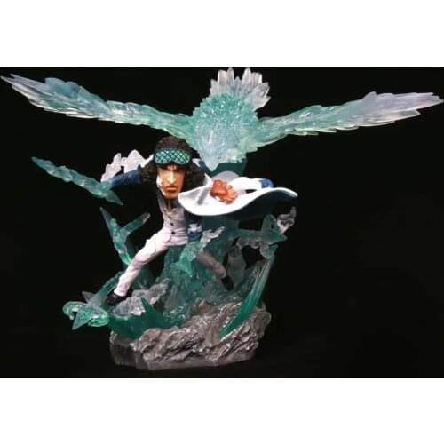 Anime Naval Headquarters Senior General Kuzan Battle Ver. GK PVC Action Figure Statue Collectible Model Toys Doll Gift