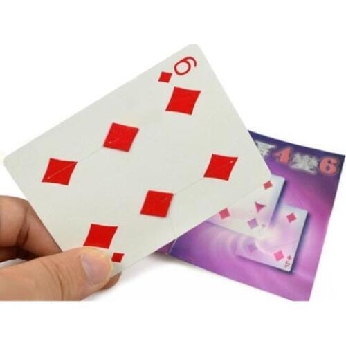 Magic Tricks Cards Fantastic 4 to 6 Moving Point Card for Magician Gimmick Close up Magic Props Gimmick Illusions Magia Toys