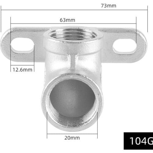 1/2" BSPT Female Elbow With Base 304 Stainless Steel Pipe Fitting Water Gas Oil