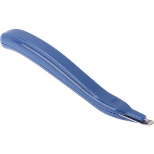 1pc Portable Staple Remover Needle Removal Nail Puller Office School Home Stationary Supplies Tool Blue