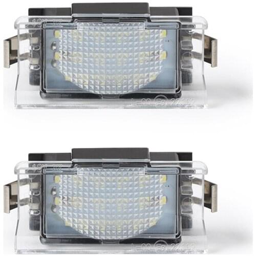 2Pcs LED Car License Plate Light Accessories For BMW 5 Series E34 touring (station-wagon) 1991-1996 Canbus Error Free