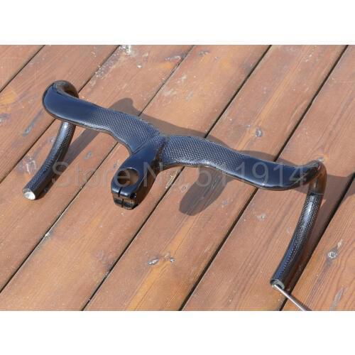 2017# HB-18 Brand New Full Carbon Integrated Handlebar With Stem Road Bike Handlebar Stem Toray Carbon