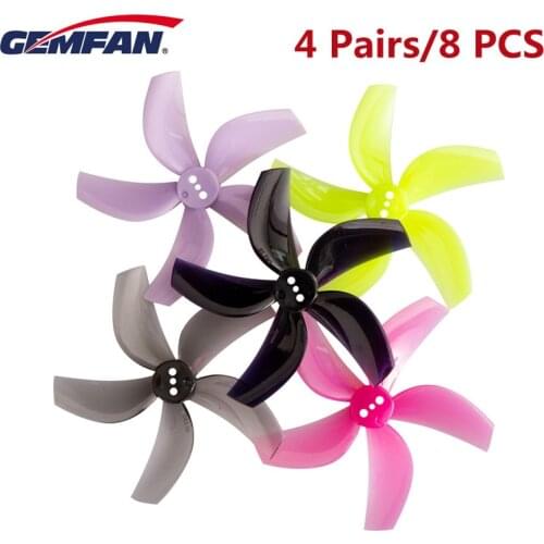 4 Pairs Gemfan D63 2.5 Inch 5-Blade Duct Propeller for CineWhoop RC Drone FPV Racing RC Quadcopter RC Parts DIY Accessories
