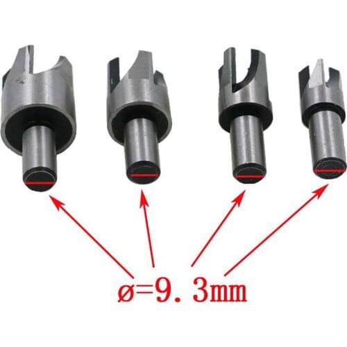 4Pcs/Set Wood Plug Cutter Cutting Tool Drill Bit Set Straight Claw Type Carpentry Cork Drill Woodwork Plug Cutters plug cutter