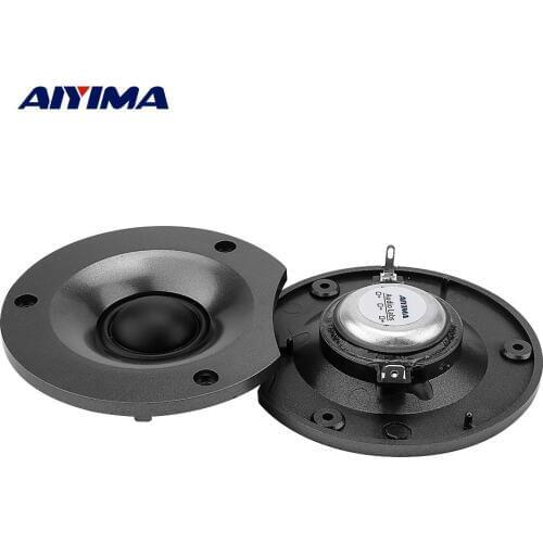 AIYIMA 2Pcs 3.5 Inch Silk Film Tweeter Audio Speakers 12 Ohm 50W Neodymium Magnet Loudspeaker DIY 4.5-6.5 Inch Sound Speaker