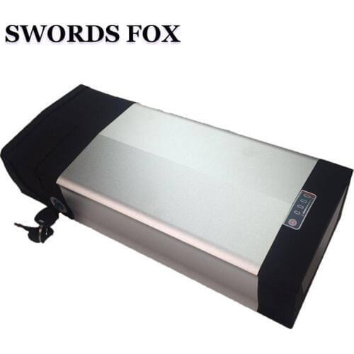 SWORDS FOXS Great 48V 18ah 19Ah 500W 750W Electric Bike Battery USB Port 48V 18.2ah rear rack battery With Tail Light