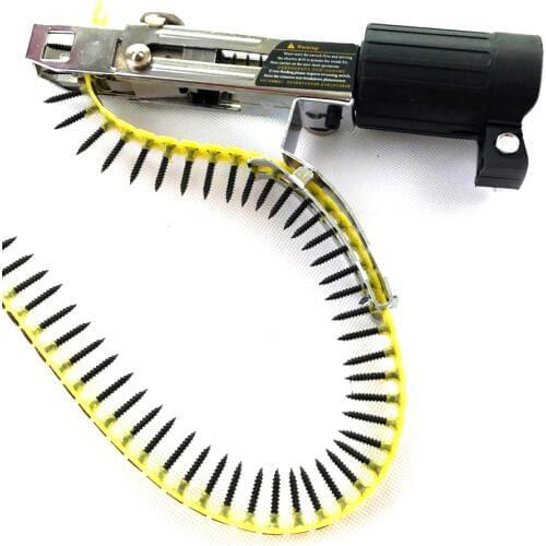 Automatic Electric Drill Nozzle Adapter Nail Exit Bracket and Chain Nails Kit Household Tools Set Chain Nail Machine Accessories