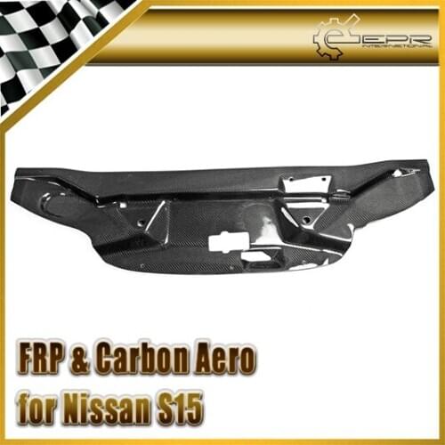 Car Accessories For Nissan S15 Garage Defend GD Style Carbon Fiber Cooling Panel Glossy Fibre Engine Part Racing Cover Body Kit