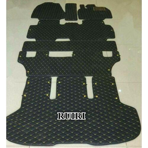 Custom full set car floor mats for Right Drive Honda STEP WGN stepwagon RG1 RG3 RK1 RK5 RP 7 8 seats 2020-2005 durable carpets