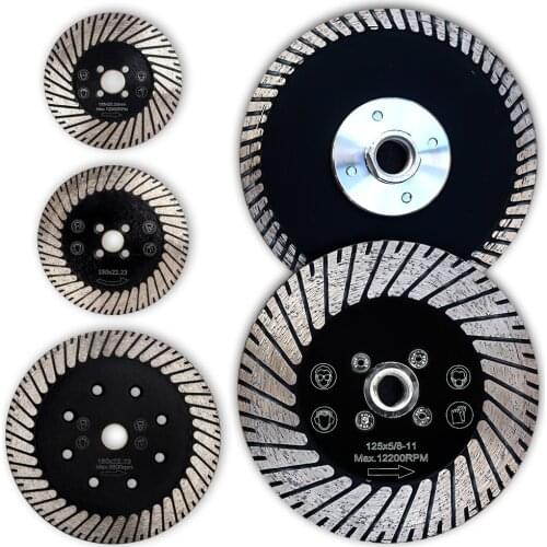 Dia 125mm-180mm Granite Blade Diamond Saw Blade With M14 Or 5/8"-11 Flange for Cutting and Grinding Stone Concrete