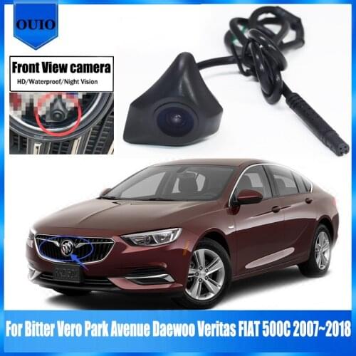 Car Front View camera For Bitter Vero Park Avenue Daewoo Veritas FIAT 500C 2007~2018 HD Night Vision Parking LOGO Front Camera