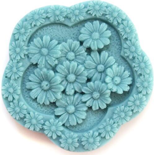 Flowers Mould Craft Art Silicone 3D Soap Mold Craft Molds DIY Handmade Candle Molds S402