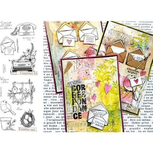 French Transparent Clear Stamps for DIY Scrapbooking/Card Making/Kids Christmas Fun Decoration Supplies