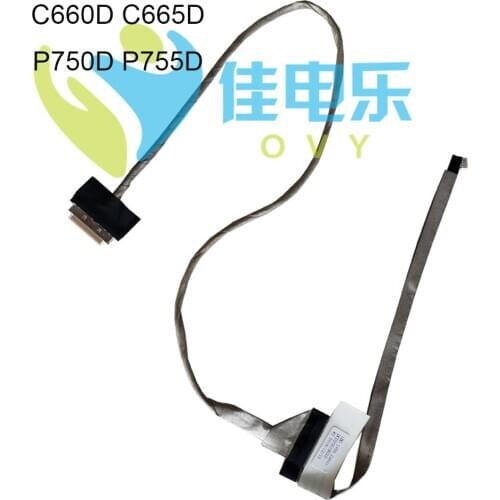 OVY Laptop LVDS LCD Cable C660 For Toshiba Satellite C660D C665 P750 P755 D connector cables DC02001BG10 Video screen Flex cable
