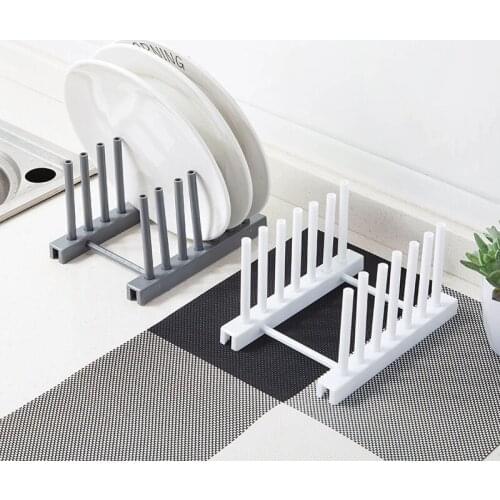 Kitchen Organizer Pot Lid Rack Stainless Steel Spoon Holder Pot Lid Shelf Cooking Dish Rack Pan Cover Stand Kitchen Accessories