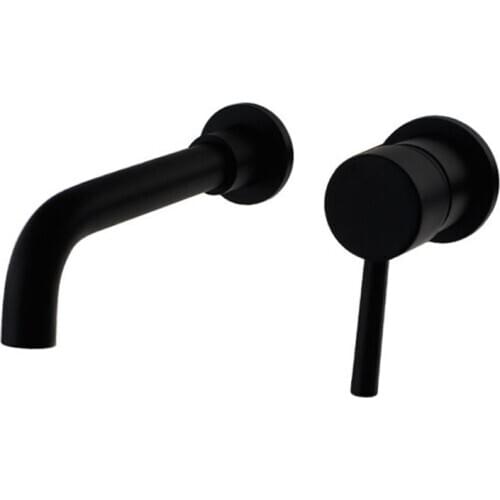 Wall Mounted Bathroom Sink Faucet Bath Water Tap Sink Mixer Tap Basin Sink Faucet Bathroom Faucets Black Faucet Golden Taps