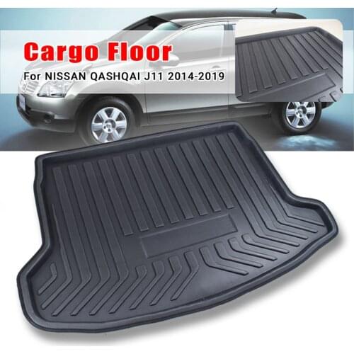 Tray Boot Liner Cargo Rear Trunk Cargo Mat Floor Carpet Mud Kick For Nissan Dualis Qashqai J11 2014 2015 2016 2017 2018 2019