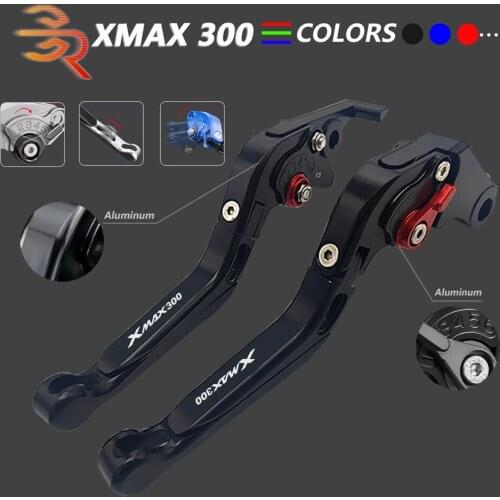 XMAX 300 Accessories X MAX For Yamaha CNC Adjustable Folding Brake Clutch Levers Motorcycle Equipments Parts 2017-2018