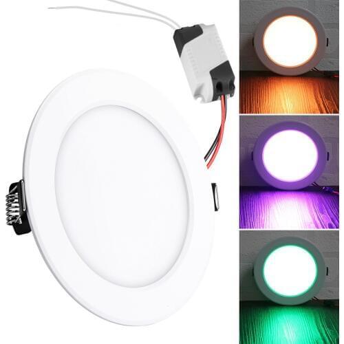 5W 10W RGB LED Panel Light With Remote Control Round Shape Downlight Lamp Ceiling Lights Indoor Lighting Led Lights Decoration