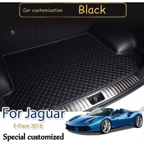 High quality Leather Waterproof Custom Car Trunk Mats For Jaguar E-Pace 2018 Rear Trunk Floor Mat Tray Carpet Mud