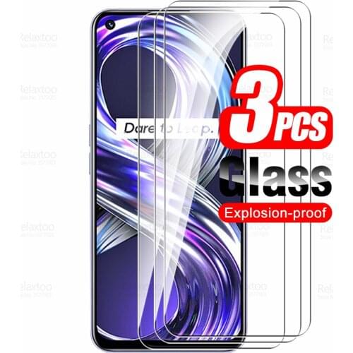 3pcs Tempered Glass For Oppo Realme 8i Protective Glass Realme8i RMX3151 6.6" Realmy Realmi 8 i i8 Screen Protector Phone Film