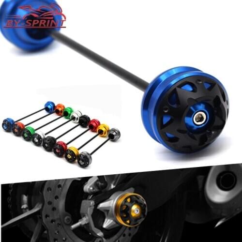 For YZF-R1 YZF-R6 FZ1N FZ1S FZ1 FAZER Motorcycle CNC Front Axle Fork Wheel Protector Crash Sliders Falling Protection Pad Cap