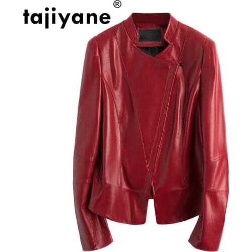 Tajiyane Coats and Jackets Women Clothes Real Genuine Leather Jacket Sheepskin Coat 2021 Motos Slim Coat Female D57928Q01 WPY478