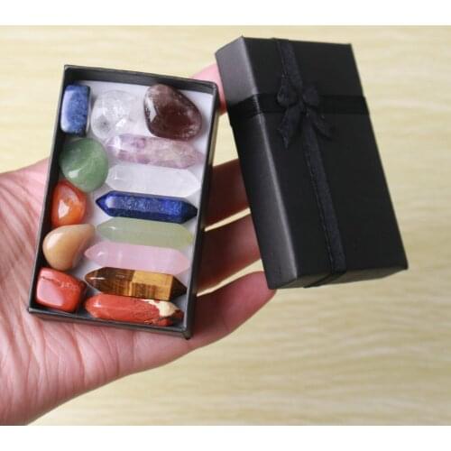 1 Box Round Wooden Board Rune Pattern Meditation Divination Crystal Tool Gift