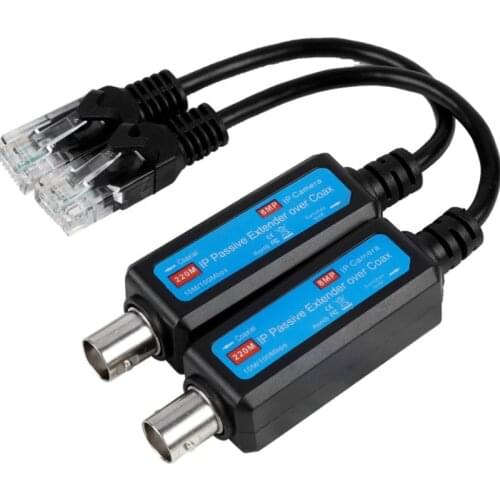 1 Pairs IP Camera Ethernet Twisted Passive Extender Transmitter Coaxial Cables for IP Security Camera NVR Accessories