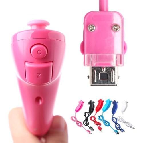 2021 New Nunchuck Nunchuk Video Game Controller Remote For Nintendo Wii Console 5 Colors