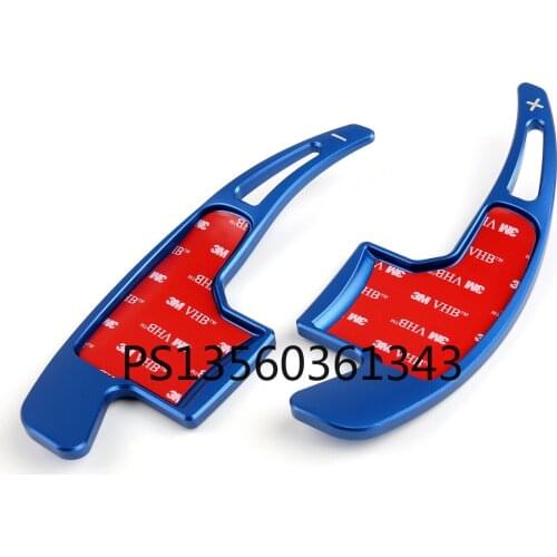 Aluminum Car Steering Wheel Shift Paddle Shifter For Ford Mustang 2015-2017 BLU