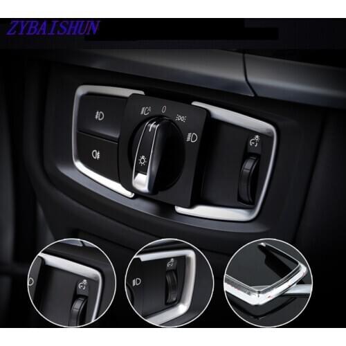 Car Style ABS Headlamp Interior Decoration Trim Accessories for BMW 3 4 Series F30 F31 F32 F34 GT 320 328 chrome stick