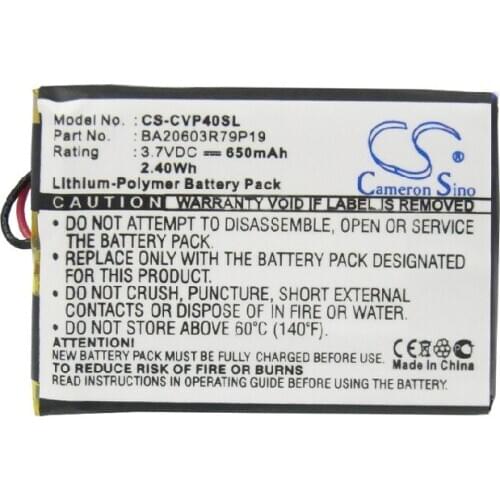 CameronSino for CREATIVE DAP-FL0040 V V Plus Zen V BA20603R79919 battery