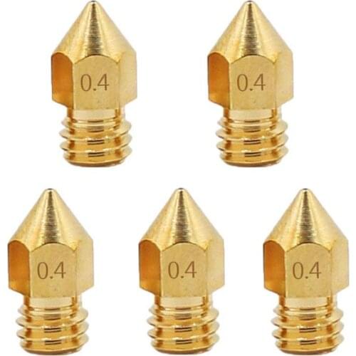 CREALITY 5PCS 0.2/0.3/0.4/0.5/0.6/0.8MM Optional Hotend Extruder Nozzle For Creality Ender-3/3 PRO/3 V2/ CR-10/10V2/V3 Printer