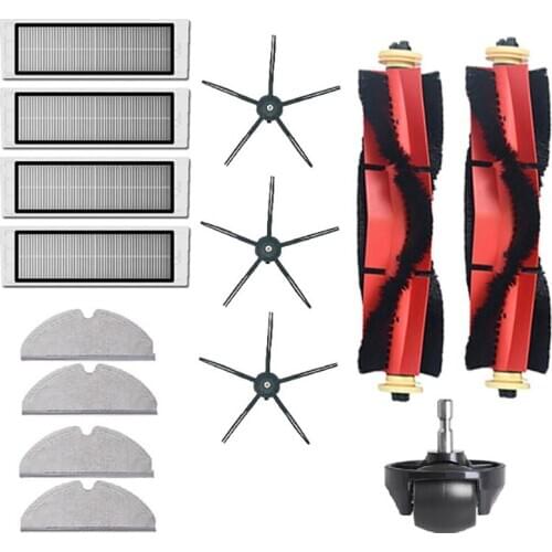 14-Pack Replacement Parts Kit for Xiaomi Mijia Roborock S5 S5 MAX S6 S60 S65 S50 S55 E25 E35 Filter Mop ing Brush