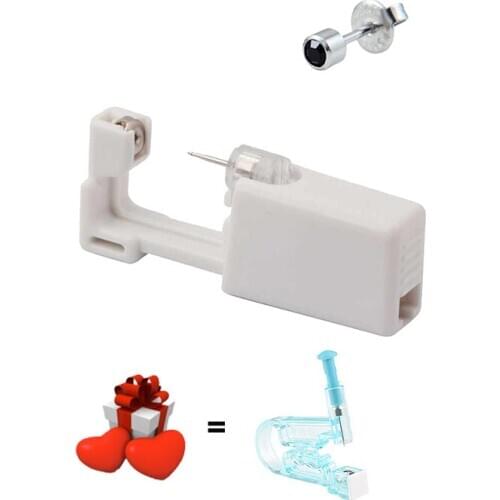 2/5Pcs Disposable Sterile Ear Piercing Unit Safety Health Unit Tool NO Pain Ear Stud Asepsis Pierce Kit Ear Piercing Gun
