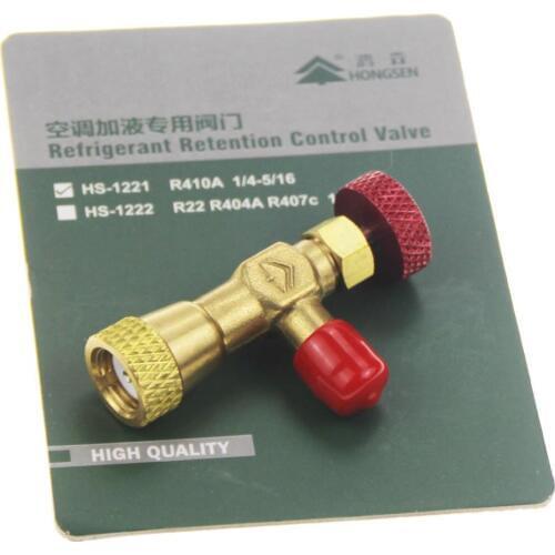 HS-1221 R410A Refrigeration Charging Adapter refrigerant retention control valve Air conditioning charging valve Free shipping