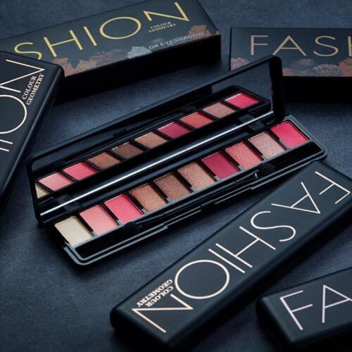 Lameila Nude Eye Shadow 10 colors Natural Fashion Shimmer Matte Eyeshadow Palette Makeup Professional naked Basic Eye Shadow