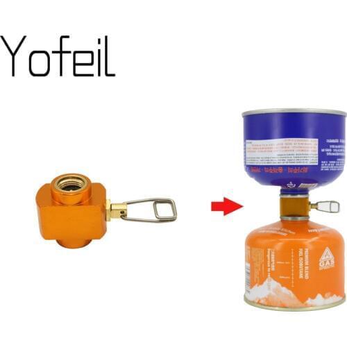 New Outdoor Camping Stove Gas Charging Conversion Furnace Connector Accessory Cartridge Tank Gas Filling Cylinder Refill Adapter