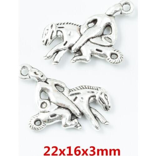 20 pieces of retro metal zinc alloy Monkey riding pendant for DIY handmade jewelry necklace making 6753