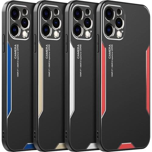 Shockproof Case for Samsung Note 20/Note 20 Ultra Mobile Phone Shell Metal Laser S21/ S21 Plus/S21 Ultra Protective Back Cover