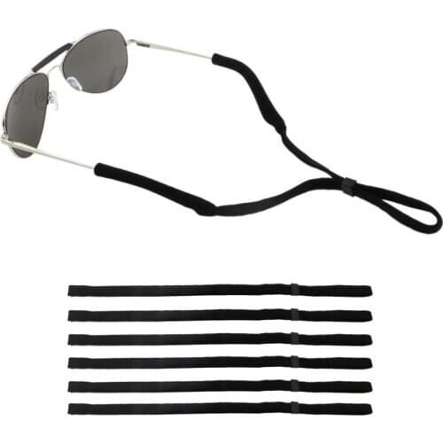 Adjustable Black Eyewear Retainer, Universal Fit Rope Eyeglass Retainer, Sport Unisex Sunglass Retainer Holder Strap C030