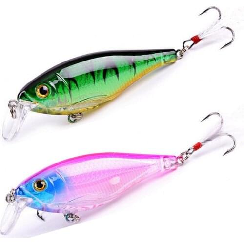 1pc Minnow Fishing Lure 12.5g/8.7cm Laser Floating Artificial Bait Bass wobbler Hard Crankbait Isca Artificial Baits Pesca