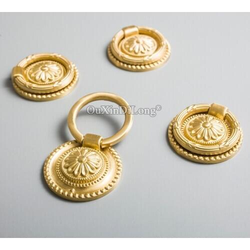 Top Designed 10PCS European Pure Brass Cabinet Door Handles Drawer Pulls Cupboard Wardrobe TV Wine Cabinet Pulls Handles