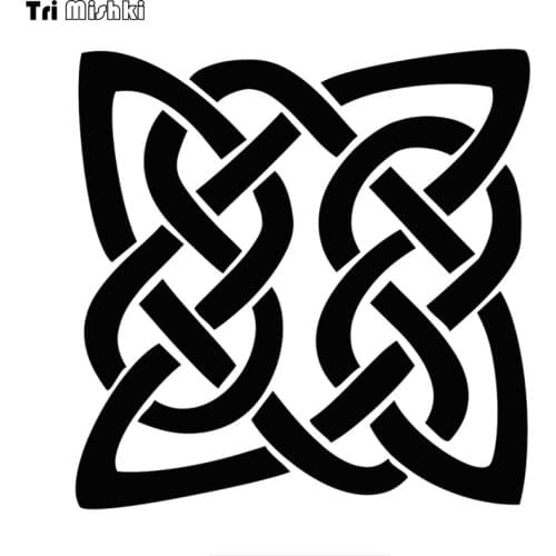 Tri mishki HZX1381 celtic knot car sticker Vinyl Decals Waterproof sticker on Car Body Rear Window