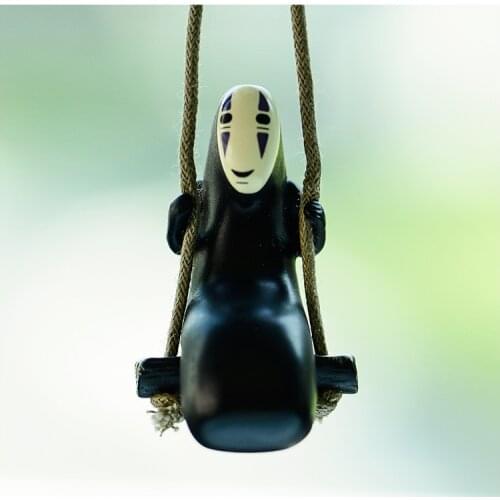 Anime Car Ornaments, Cute Faceless Men, Car Rearview Mirror Pendants, Car Decoration Accessories, Birthday Gift Accessories