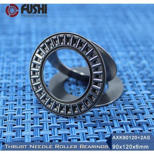 AXK90120 + 2AS Thrust Needle Roller Bearing With Two AS90120 Washers 90*120*6mm ( 1 Pcs) AXK1118 889118 NTB90120 Bearings