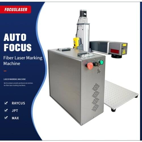 Autofocus Fiber Laser Marking Machine Raycus JPT Laser Source 20W 30W 50W Metal Plastic Gold Ceramics Stainless Cutting Machine